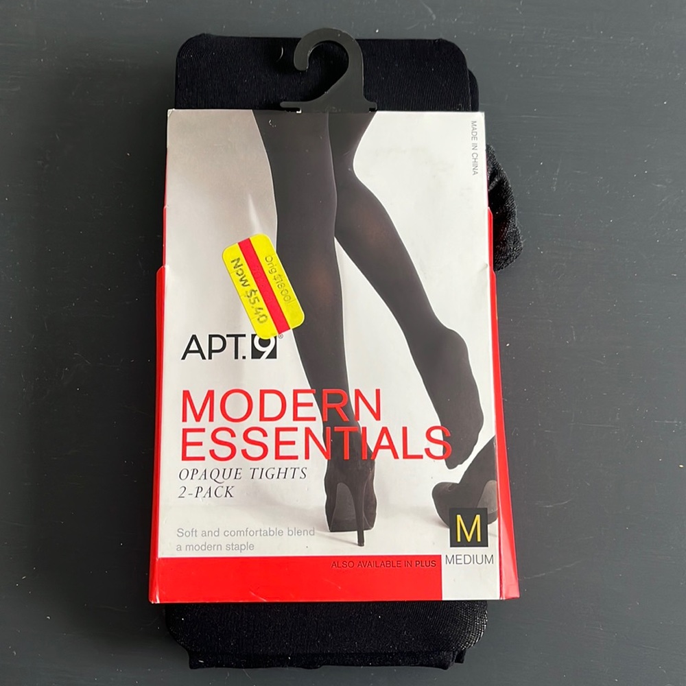 Black Opaque Tights